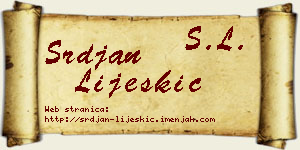 Srđan Lijeskić vizit kartica